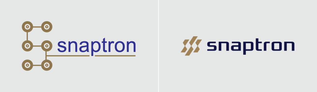 snaptron logo evolution