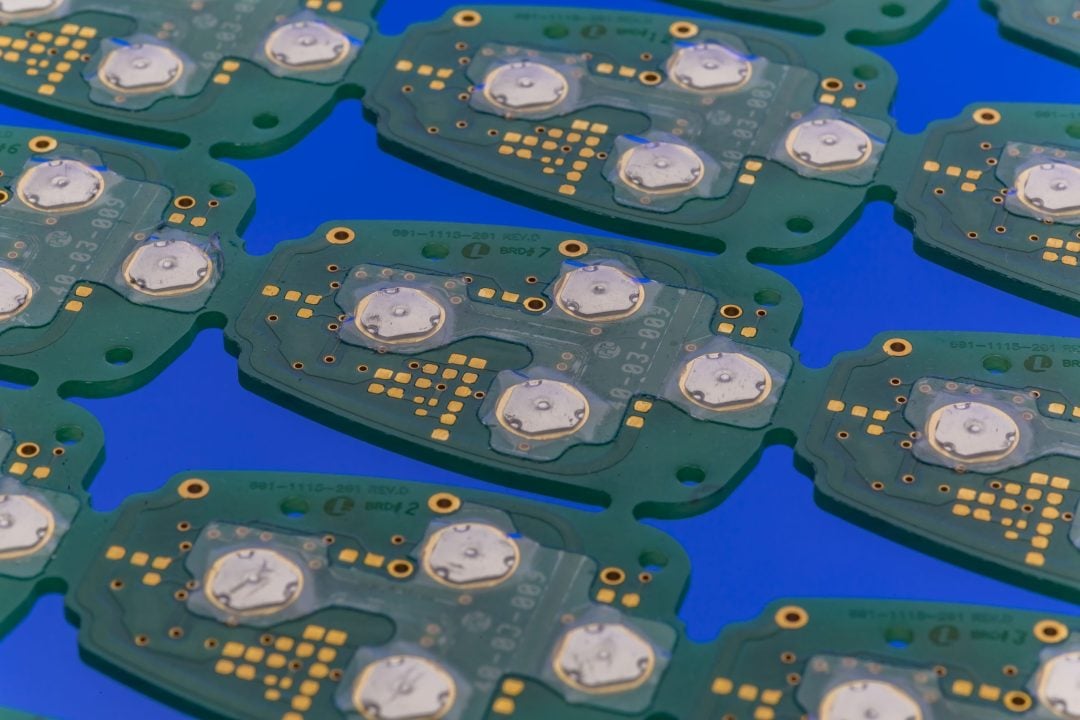 tactile dome on pcb