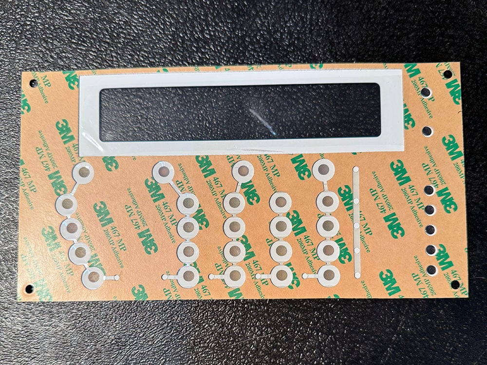 poly domes onn 3M adhesive