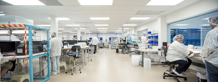 Snaptron's state of the art clean room where many start their careers